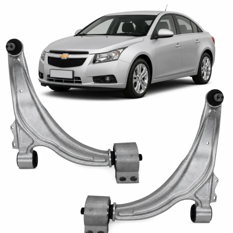 Par Bandejas Inferior Dianteira Chevrolet Cruze 2012 A 2016