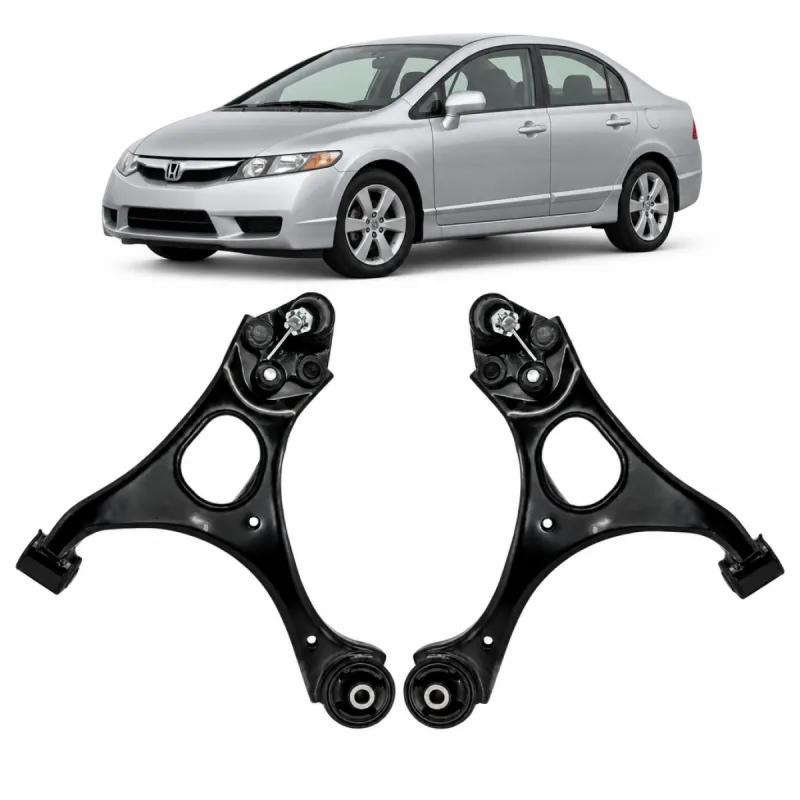 Par de Bandeja Inferior Dianteira Honda Civic 2006 A 2011