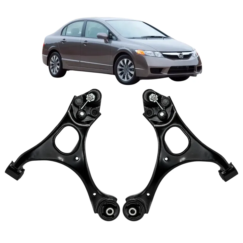Par de Bandejas Inferiores Completas Honda Civic 2006 a 2011