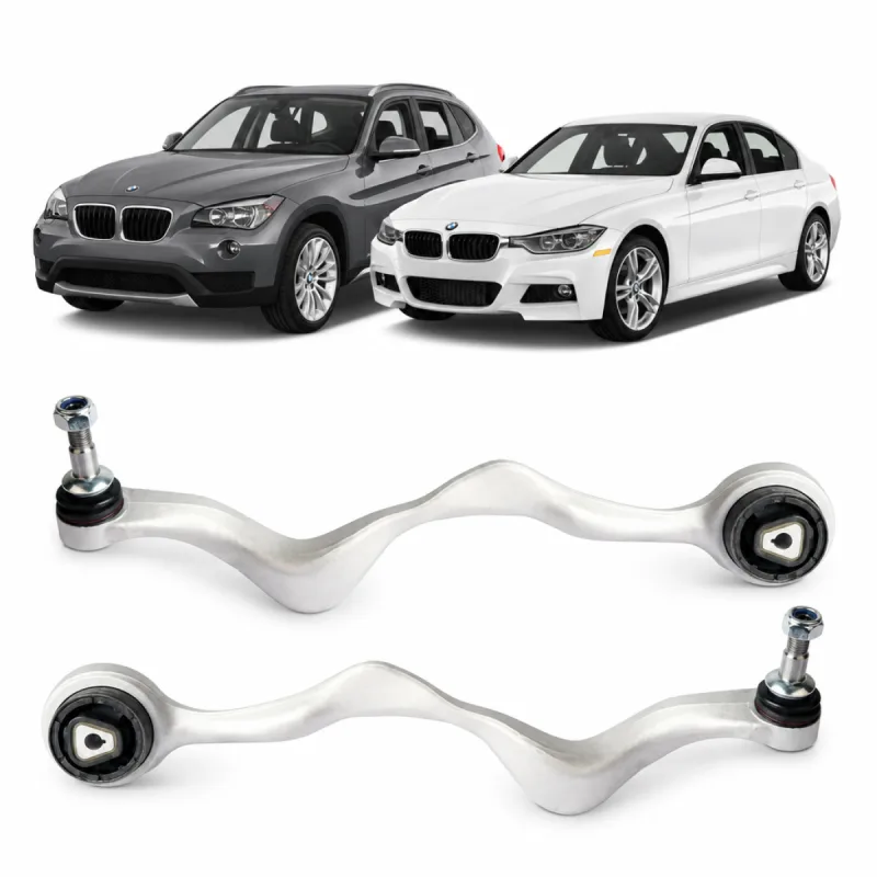 Par Braço Curvo Dianteiro BMW E81 118i 320i X1 2006 a 2012