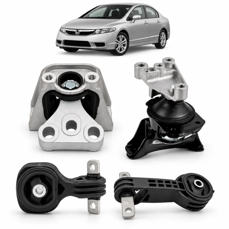 Kit 4 Coxim Motor Câmbio Honda Civic 2007 A 2011