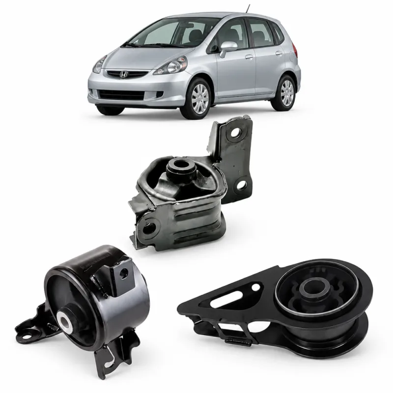 Kit 3 Coxim Calço Motor e Câmbio Honda Fit 2003 A 2008